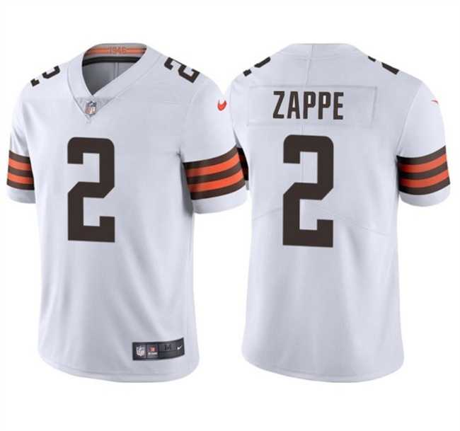 Men & Women & Youth Cleveland Browns #2 Bailey Zappe White Vapor Limited Stitched Jersey->cleveland browns->NFL Jersey